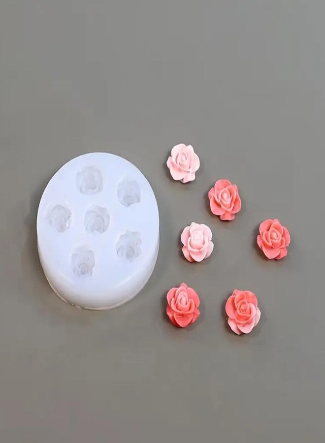 Skytail 6 Cavity Rose Peony Flower Silicone Candle Mould for Chocolate Fondant Candy Cake Decoration Cupcake Topper Jelly Dessert Ice Cube Wax Soap Bath Bomb Floral Carnation Resin Craft Jewelry Mold - Image 3